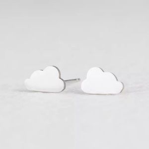 🛑3 for $10 MUST GO SALE Silver Clouds Stainless Steel Studs